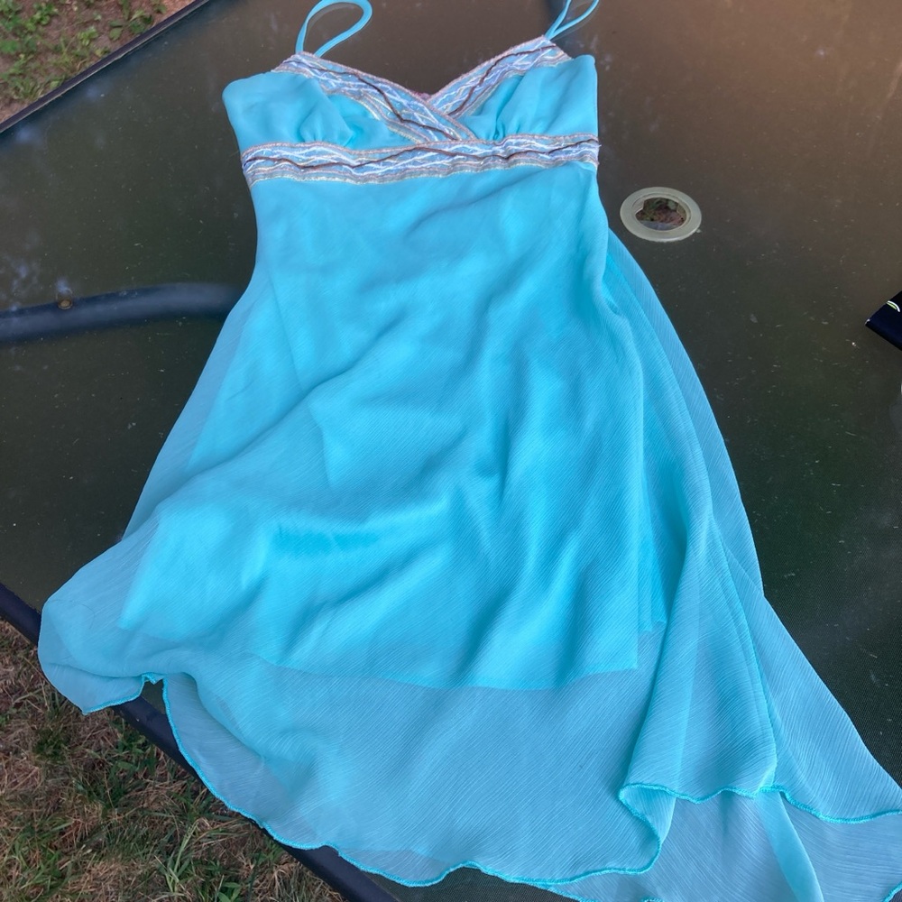 Papaya Aqua Blue dress